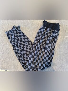 Little Sleepies Monochrome Checks PJ Pants